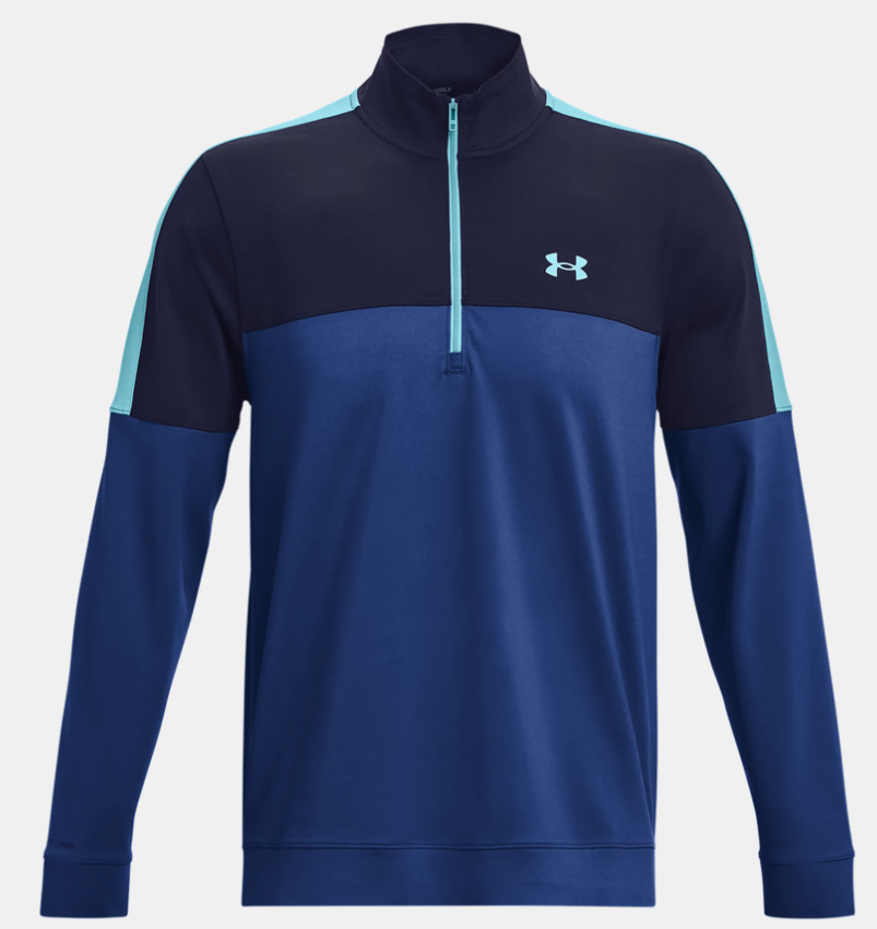 UA Storm Midlayer ½ Zip - Blue Mirage / Midnight Navy