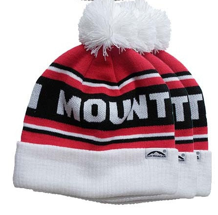 Sun Mountain Bobble Hat - Red/White/Black