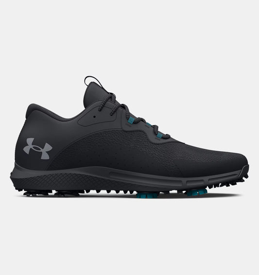 Under Armour Charged Draw 2 Wide Black Golf Shoes Black/Steel