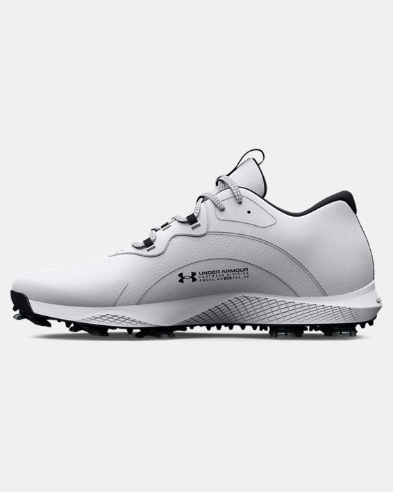 Under Armour Charged Draw 2 Wide Black Golf Shoes White/Black