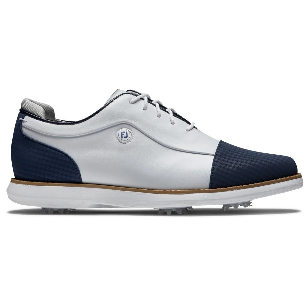 FootJoy Womens Traditions Golf Shoe White/Navy 97915