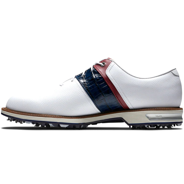 FootJoy Premiere Series Packard Golf Shoes White/Navy/Red