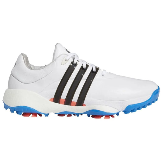 Adidas Tour360 22 Golf Shoes White/Core Black/Blue Rush