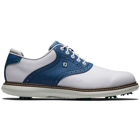Footjoy Traditions 57901 Golf Shoes White/Blue Medium Fit