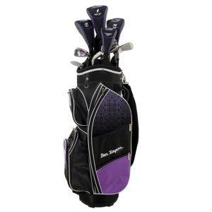 Ben Sayers M8 13-Piece Cart Bag Ladies Package Set - Steel Right Hand