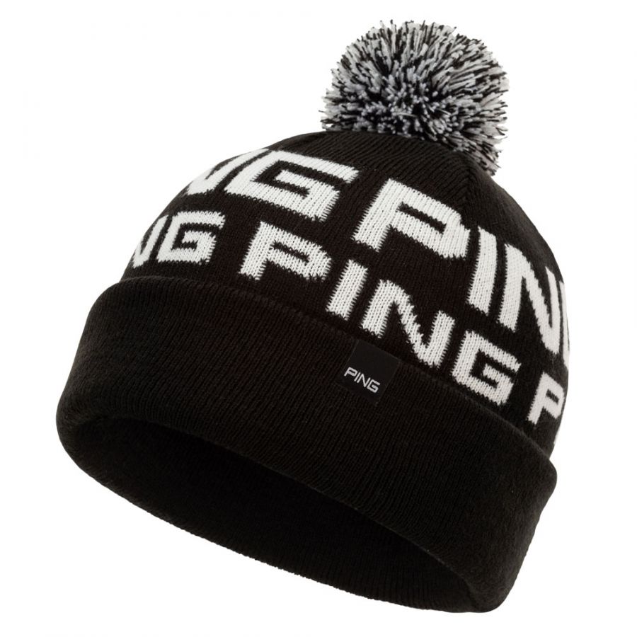 Ping Logo Winter Bobble II Hat Black