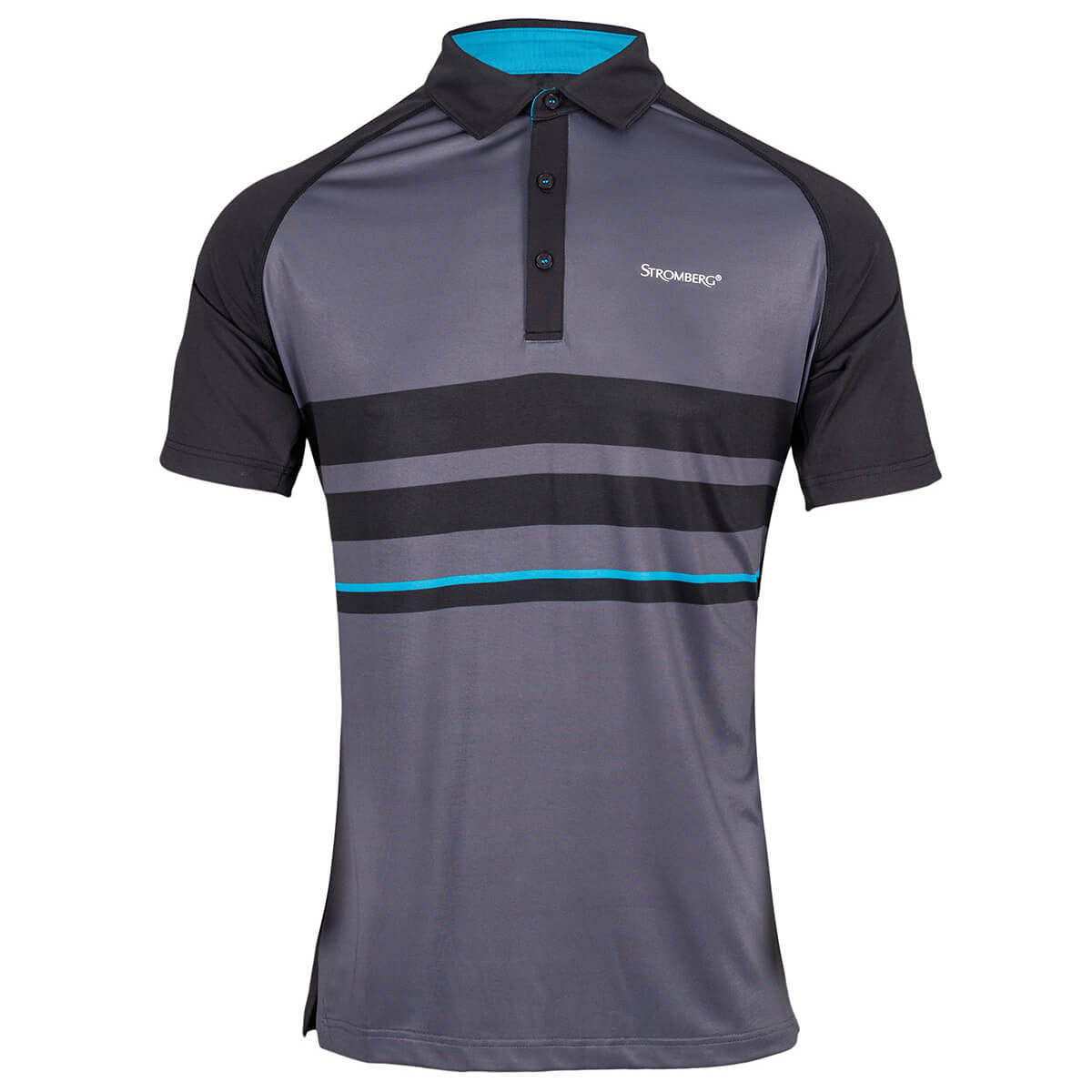Stromberg Charge Golf Shirt Black/Grey