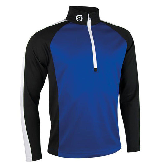 Sunderland Aspen Mid Layer Golf Top Electric Blue/Black/White