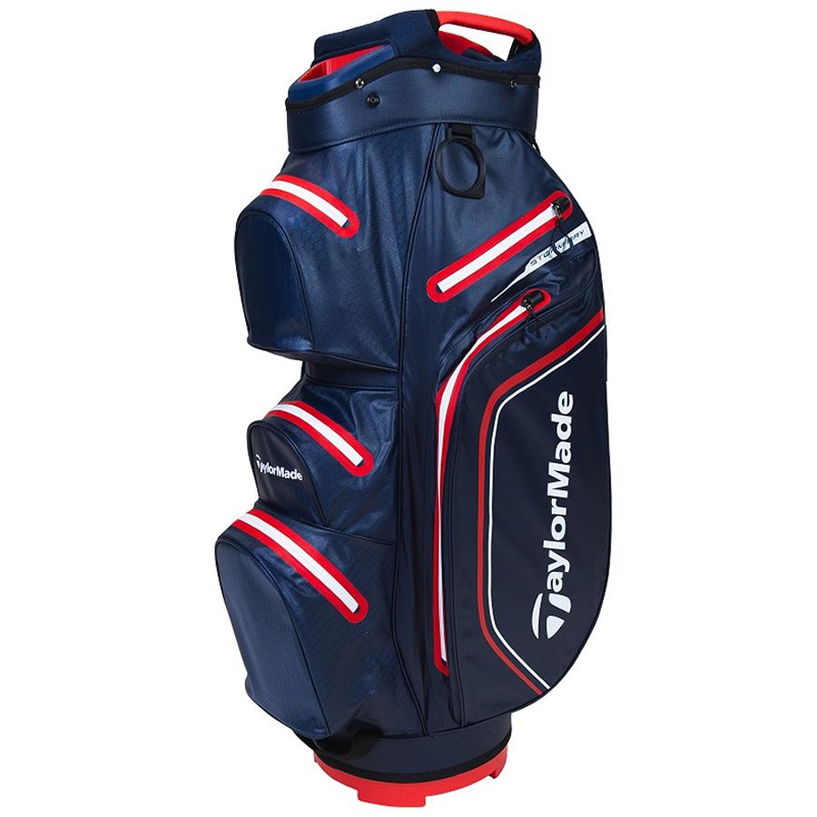 Taylormade 2021 Storm Dry Waterproof Golf Cart Bag Navy/Red