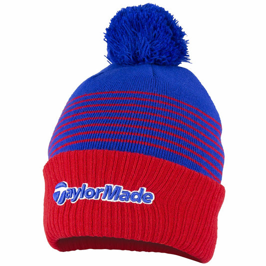 Taylormade Bobble Winter Beanie Red/Royal