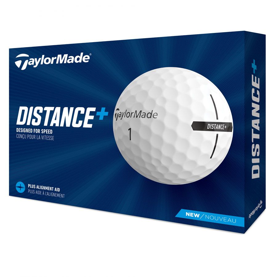 Taylormade Distance+ White Golf Balls 12Pk