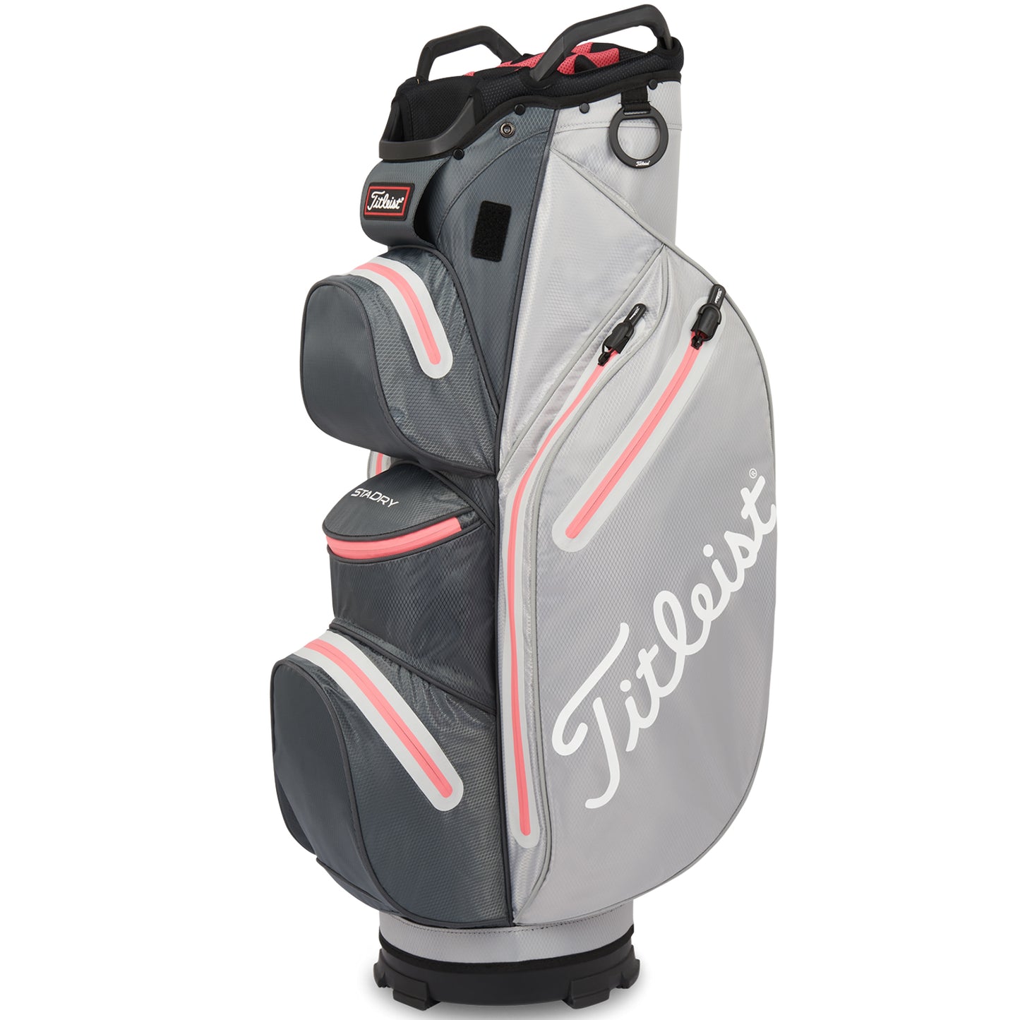 Titleist Cart 14 Sta-Dry Golf Cart Bag Charcoal/Grey/Coral