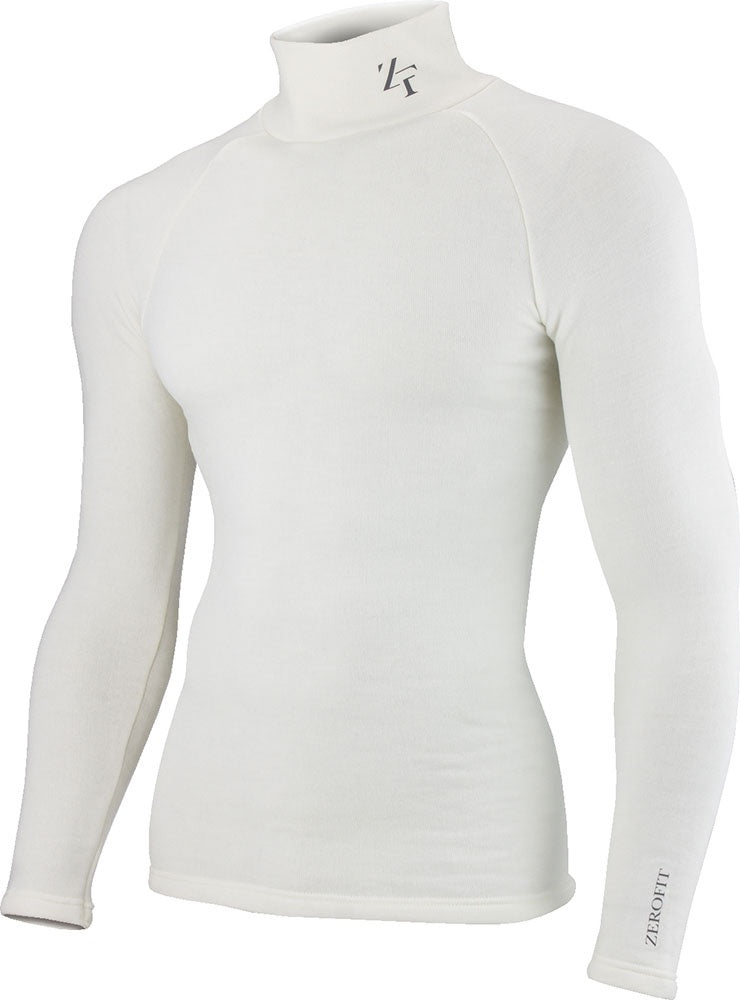 Zerofit Ultimate Heatrub Move Mock BaseLayer - White